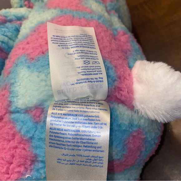 Build A Bear Spring Bunny Rabbit Blue Pink Tie Dye Pink Sparkly Ears Plush 17" - Picture 9 of 11
